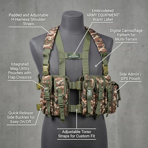 Azad tactical vest for ary with stuff oragnizer and poches - Image 3