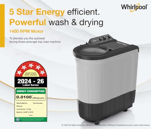 Whirlpool 6.5 Kg 5 Star