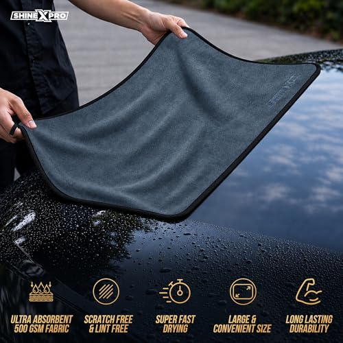 ShineXPro Microfiber Car Cleaning Cloth