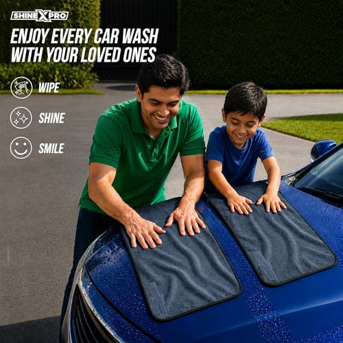 ShineXPro Microfiber Car Cleaning Cloth