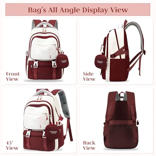 FWQPRA Girls Backpack School Backpack