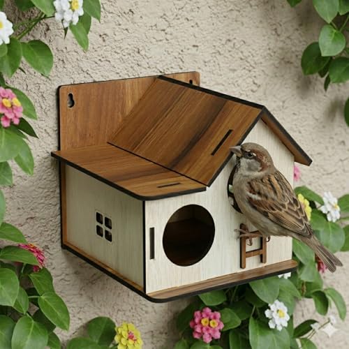 Deskart Wooden Bird House