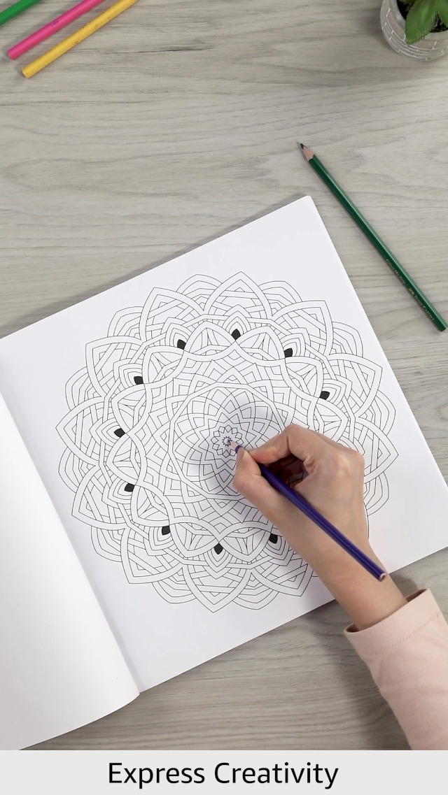 Mandala Art: Colouring books for Adults with tear out sheets - Image 2