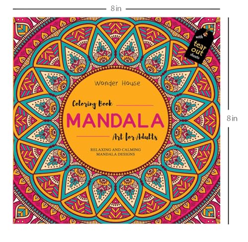 Mandala Art: Colouring books for Adults with tear out sheets - Image 4