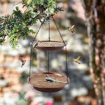 Double Hanging Bird Feeder