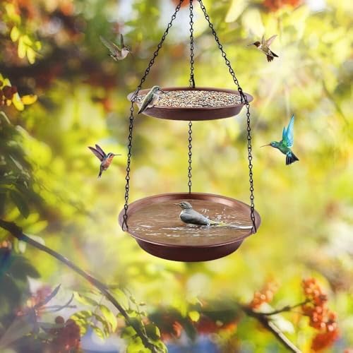 Double Hanging Bird Feeder