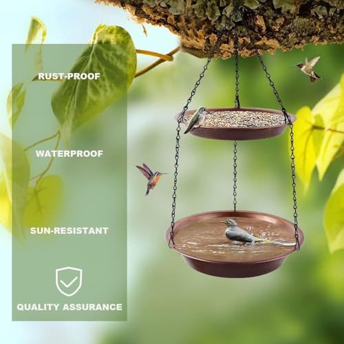 Double Hanging Bird Feeder