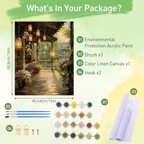 HASTHIP® DIY Paint by Numbers