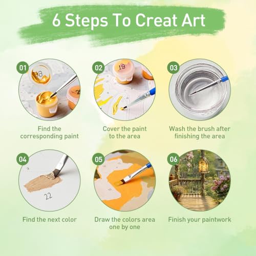 HASTHIP® DIY Paint by Numbers