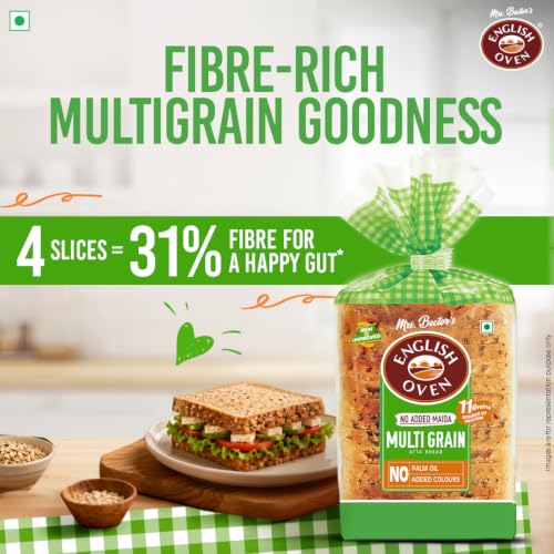 English Oven Zero Maida Multigrain Bread, 400 g - Image 5