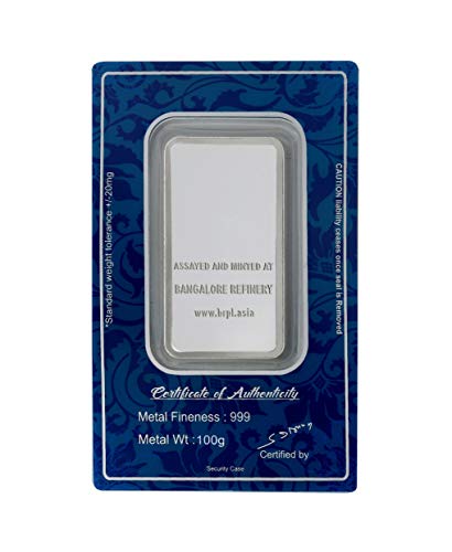 Bangalore Refinery 999 Purity Silver Bar 100 Gram - Image 3