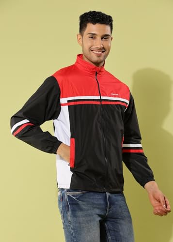 Dollar Men's Polyester Colourblock Windcheater