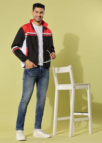 Dollar Men's Polyester Colourblock Windcheater