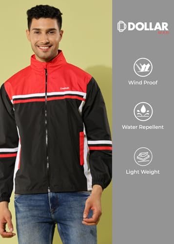 Dollar Men's Polyester Colourblock Windcheater