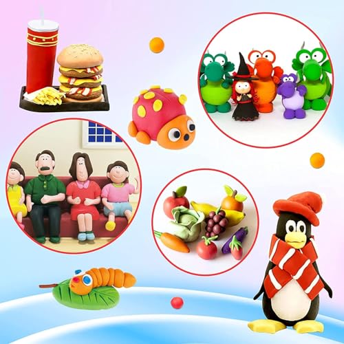 Eclet Air Dry Clay, Colorful