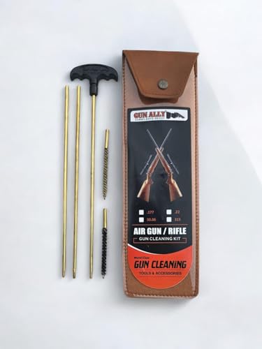 Airgun Rifle Cleaning Rod Brush Cleaning Kit for 177 4.5 Cal, Brown - Image 2