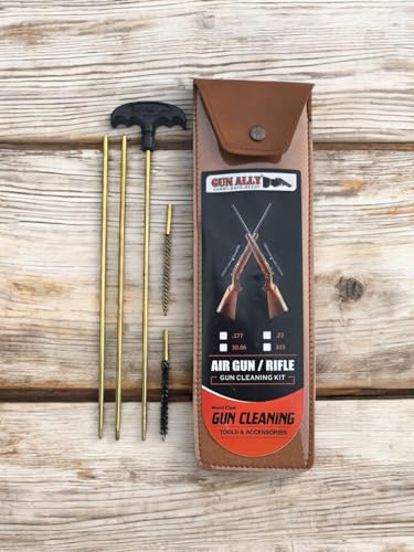 Airgun Rifle Cleaning Rod Brush Cleaning Kit for 177 4.5 Cal, Brown - Image 4