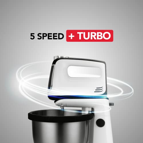 SHARP Stand Mixer EM-S34N-W, 5-Speed