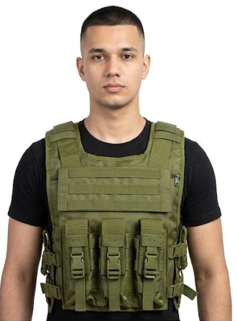Olive Green Tactical Utility Vest