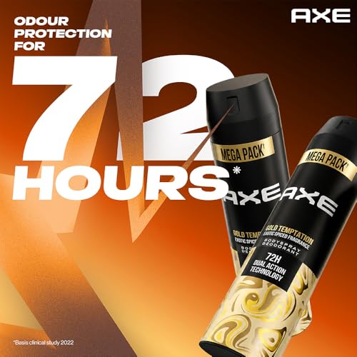 Axe Gold Temptation Long Lasting Deodorant Bodyspray for Men 215 ml - Image 7