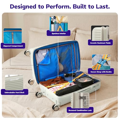 Provogue Coral Hard-Sided PP Trolley