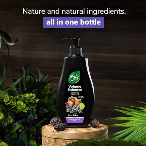 Nyle Naturals Volume Enhance Shampoo|Blackberry & Amla|1000ml - Image 4