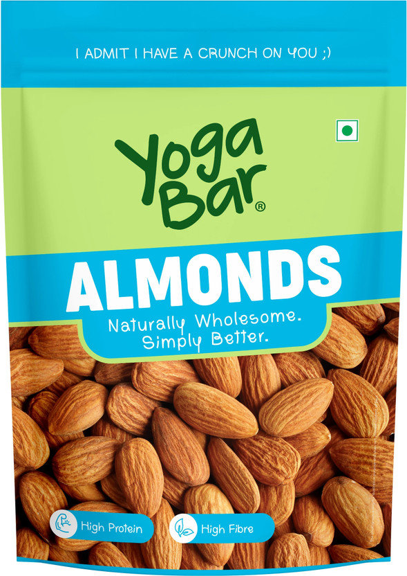 Yogabar Premium California Almonds | 100% Natural Crunchy Badam G...more