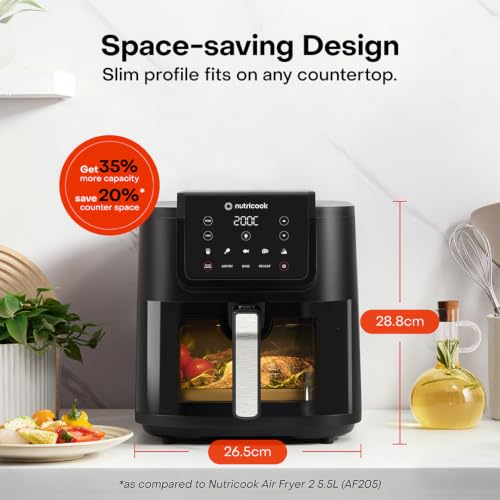 Nutricook 7.6L Air Fryer Slim