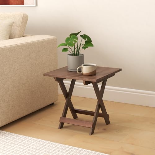 AMAZE SHOPPEE Brown Wooden Folding