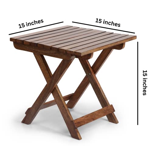 AMAZE SHOPPEE Brown Wooden Folding