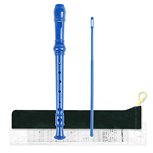 Mr.Power Soprano Recorder Blue Color