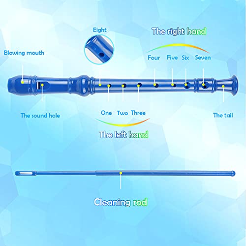 Mr.Power Soprano Recorder Blue Color - Image 6