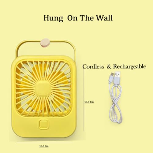 Litehom Small Desk Fan, 2000mAh