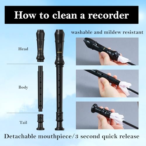 SDREAM Soprano Recorder Instrument