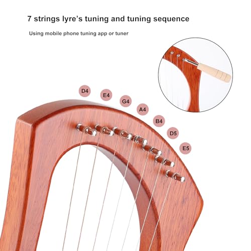 LIEKE 7 String Lyre Harp