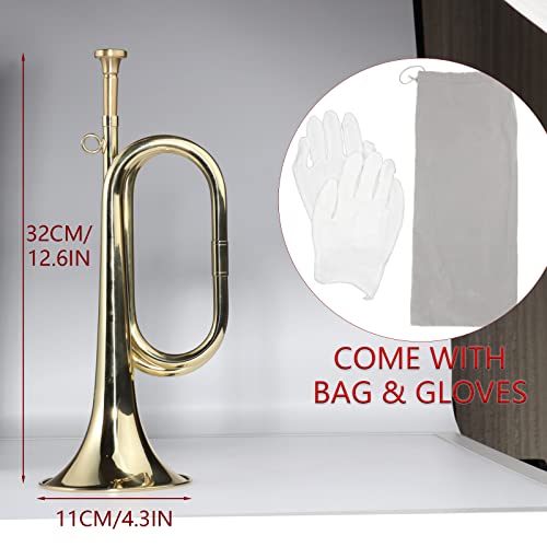 1 Pcs Gold Plated Bugle