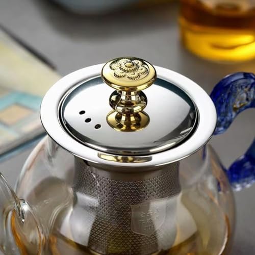 Glass Tea Pot with Stainless