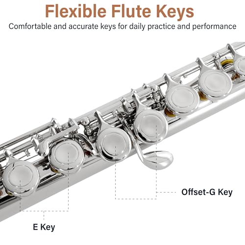 Mendini Closed Hole C Flute