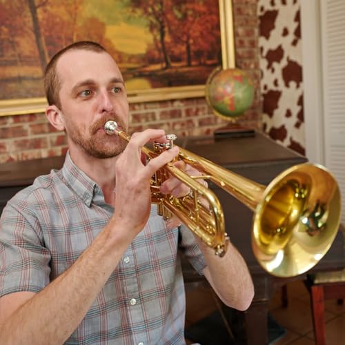 Mendini by Cecilio MTT-BL Trumpet, Blue, Bb - Image 7