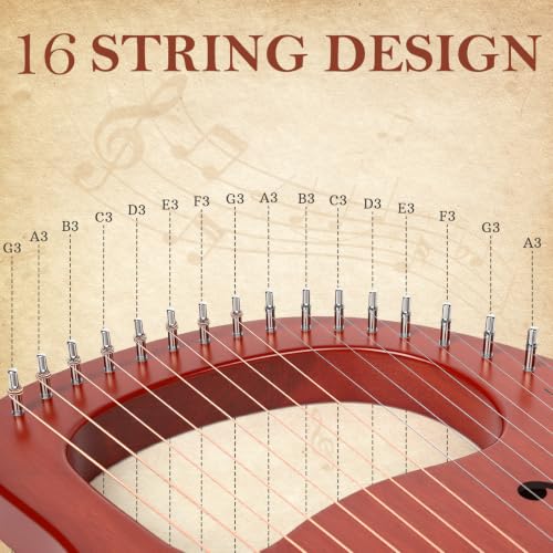 Lyre Harp, Lotkey 16 Metal