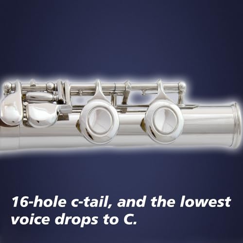 flute 16-hole closed-hole C-tone nickel-plated