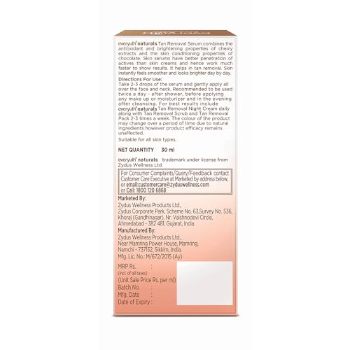 Everyuth Naturals Tan Removal Choco Cherry Serum, 30ml - Image 5