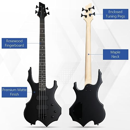 Ktaxon Electric Bass Guitar Burning
