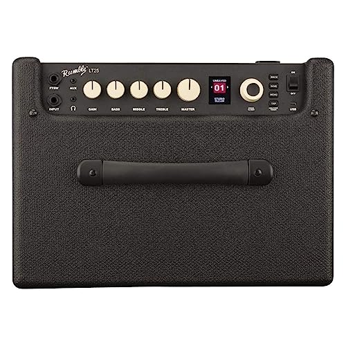 Fender Rumble LT25 Bass Amplifier, black, with 2-Year Warranty - Image 4