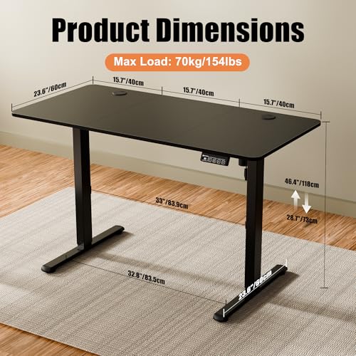 ERGOMAKER Electric Standing Desk 120x60cm