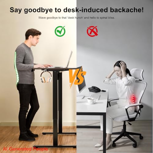 ERGOMAKER Electric Standing Desk 120x60cm