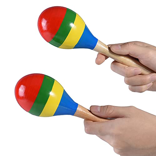 Maracas Hand Percussion Rattles, Wooden