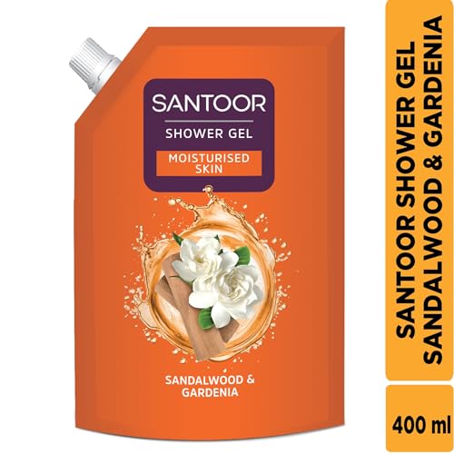 SANTOOR SHOWER GEL SANDALWOOD & GARDENIA 400ml - Image 3