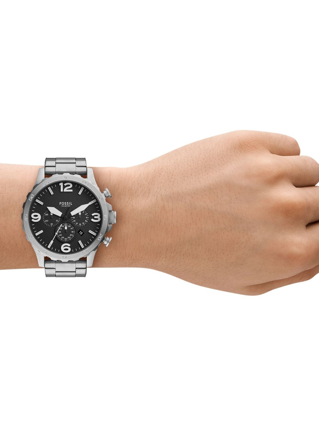 Fossil Men Dial & Stainless Steel Straps Analogue Watch JR1532 - Image 2