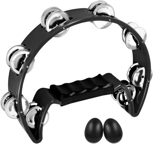 EASTROCK Tambourine Metal Jingles Hand